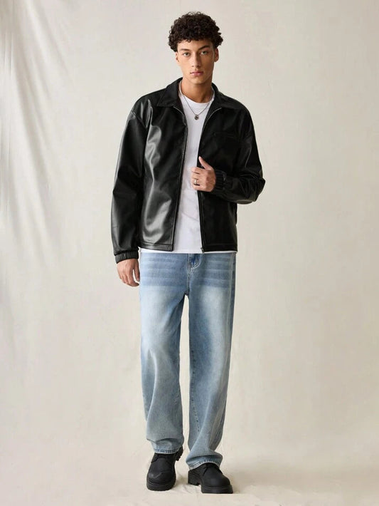 Black Premium Leather Rider Jacket – High-Quality Finish