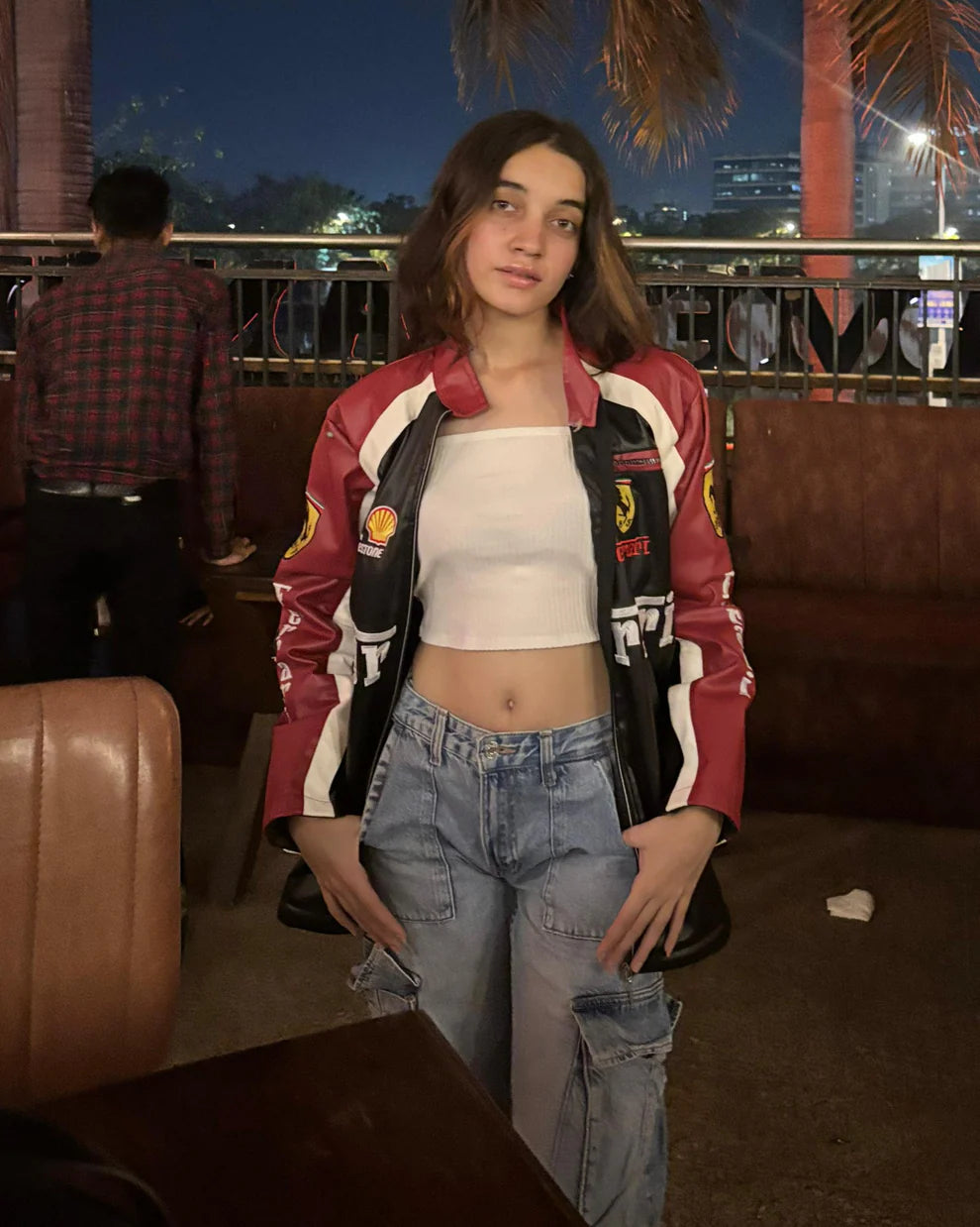 Ferrari F1 Classic Vintage Leather Jacket – Racing Style