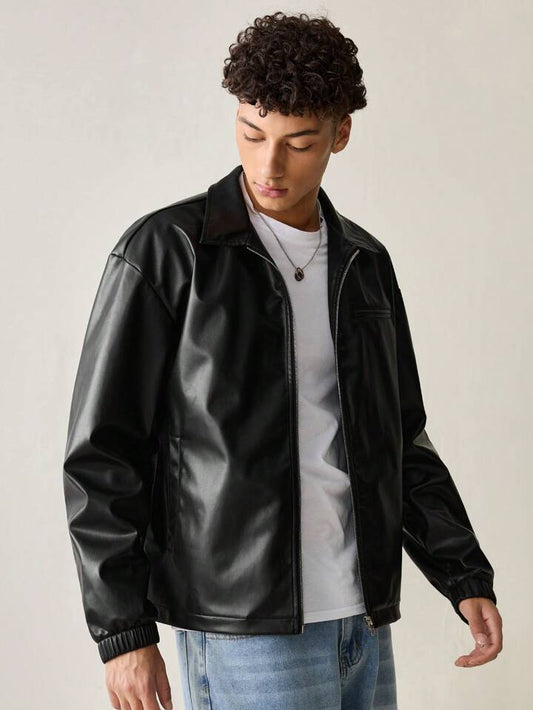 Black Premium Leather Rider Jacket – High-Quality Finish