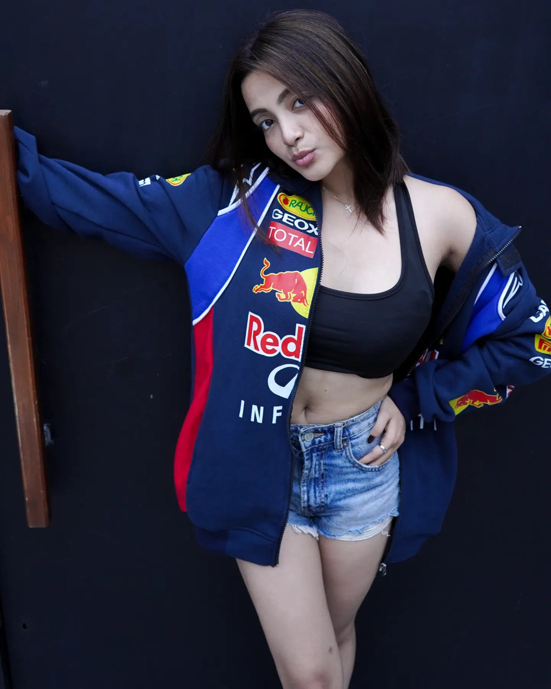 Red Bull Racing F1 Vintage Retro Leather Jacket