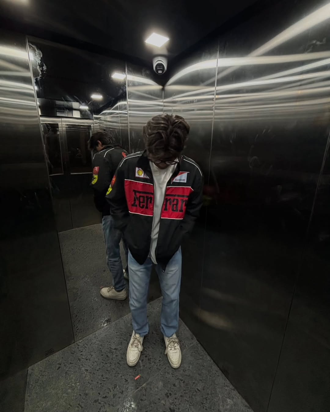 Black Ferrari Motorsport Jacket – F1 Retro Racing