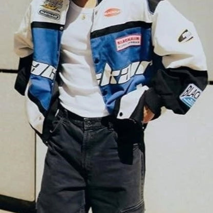 Black Air Vintage Street Jacket – Premium Retro Design