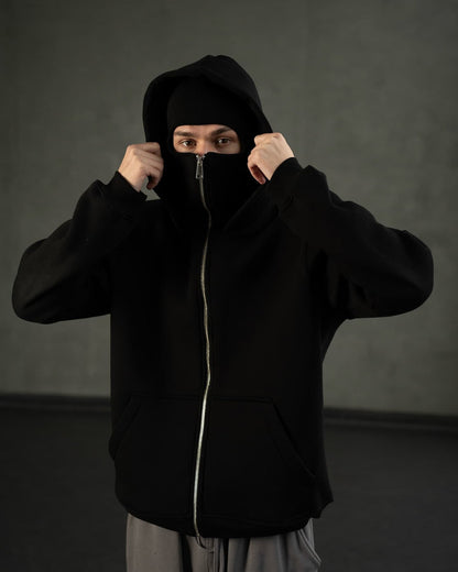 Ninja Balaclava Stealth Hoodie – Full Face Mask Streetwear