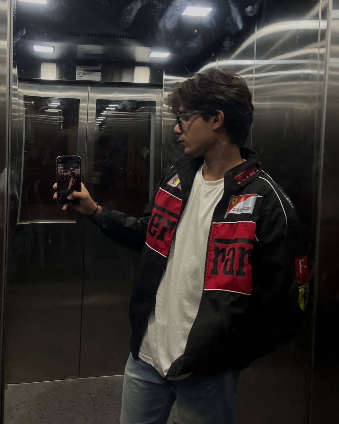 Black Ferrari Motorsport Jacket – F1 Retro Racing