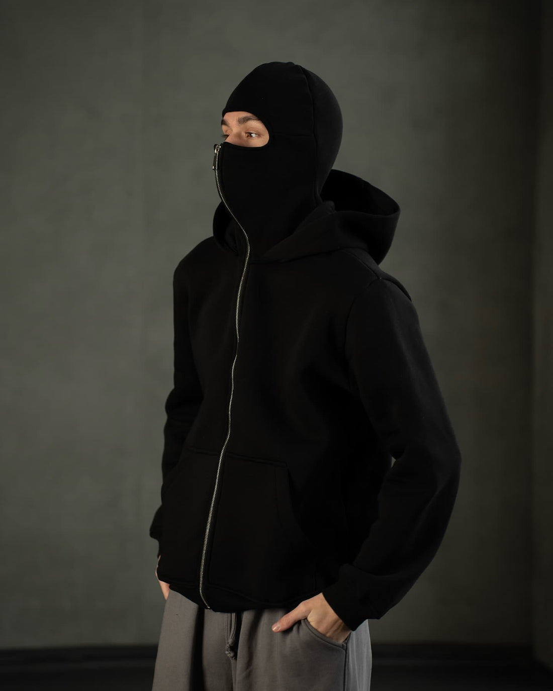 Ninja Balaclava Stealth Hoodie – Full Face Mask Streetwear