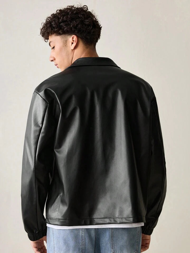Black Premium Leather Rider Jacket – High-Quality Finish