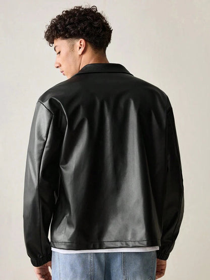 Black Premium Leather Rider Jacket – High-Quality Finish